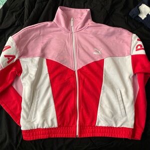 PUMA Vibrant Pink and Red Jacket